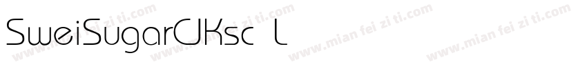 SweiSugarCJKsc Light字体转换